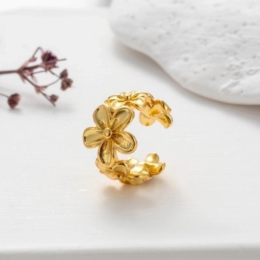 Ear cuff Flowers (1 pieza)