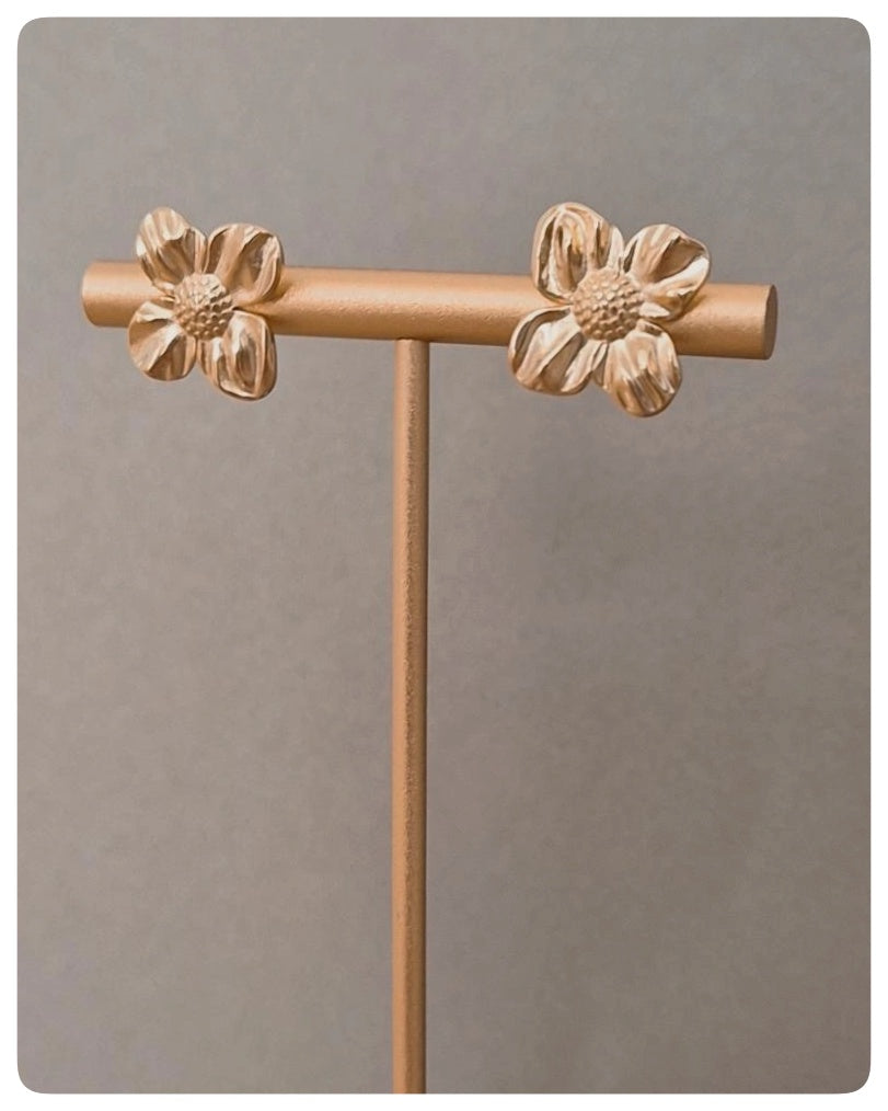 Zarcillo Flor Minimalista