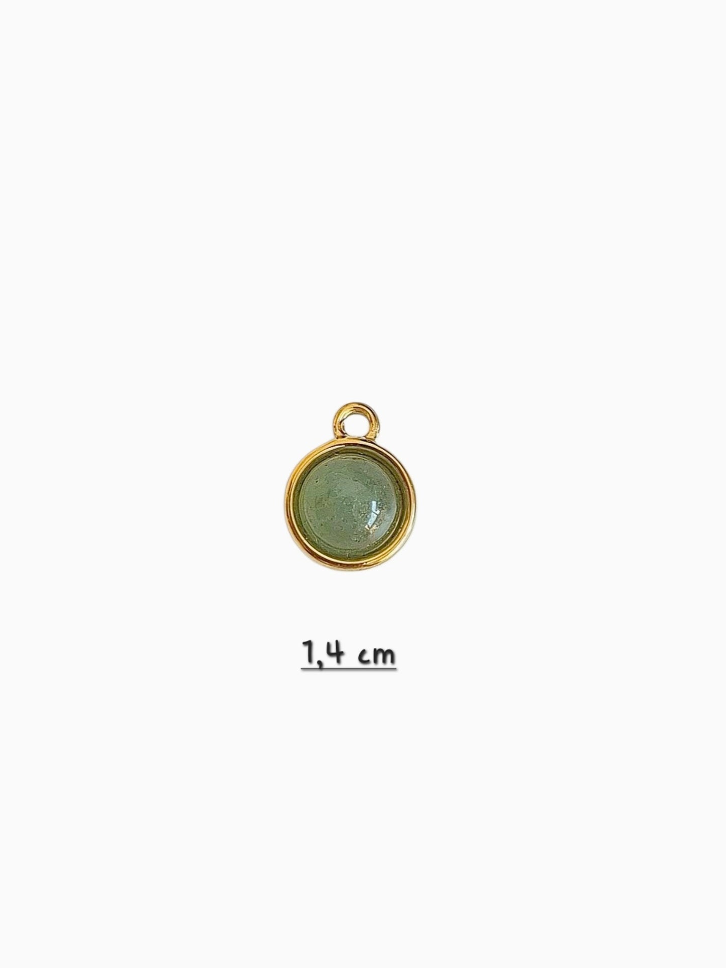 Charm piedra verde
