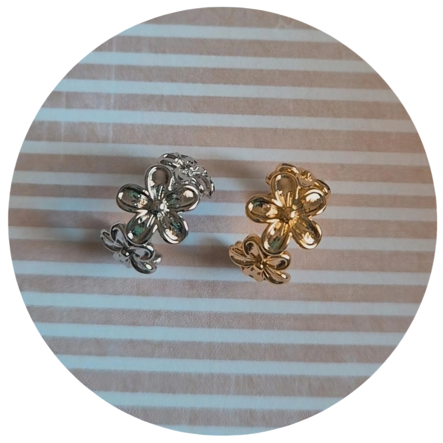 Ear cuff Flowers (1 pieza)