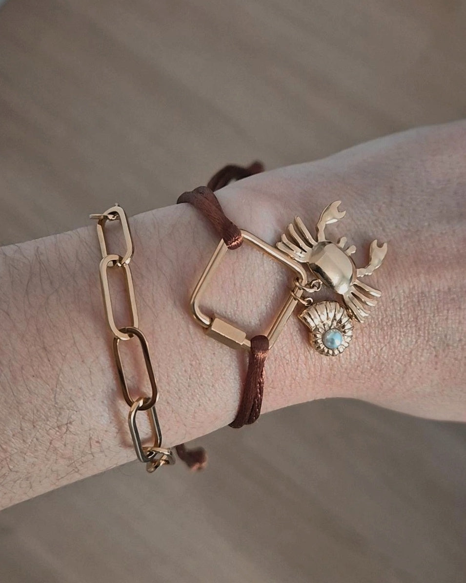 Pulsera Eslabón Cuadrado