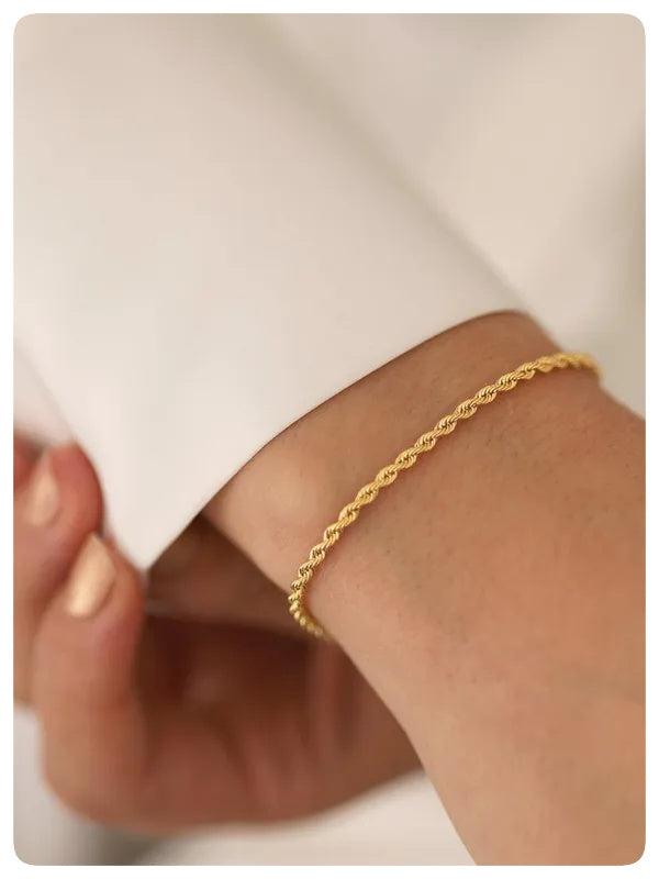 Pulsera Trenza Dorada