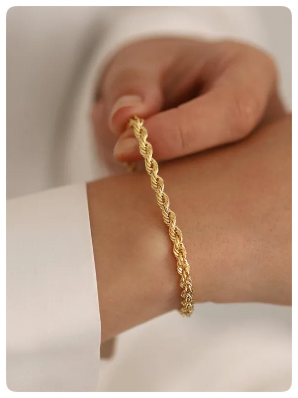 Pulsera Trenza Dorada