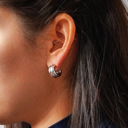 Zarcillo Lunas Gemelas