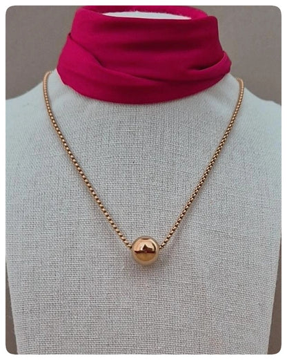 Collar Esfera Dorada