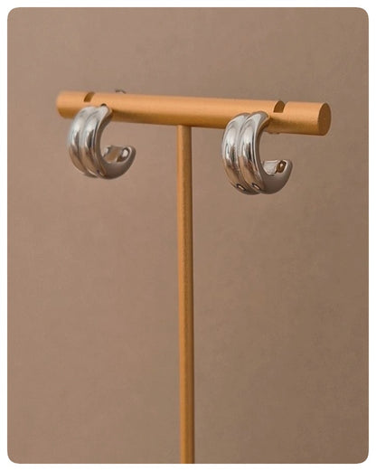 Zarcillo Lunas Gemelas