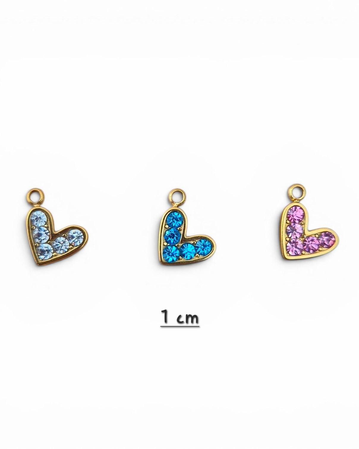 Mini corazones brillantes