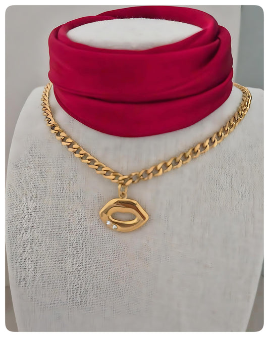 Choker Beso Dorado