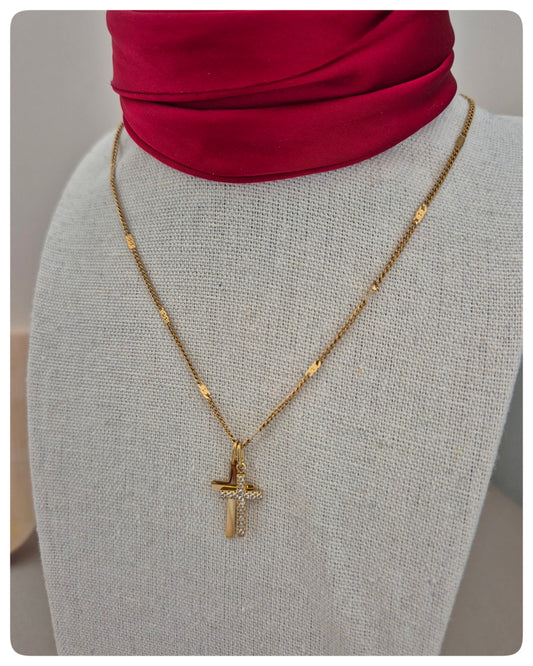 Collar Doble Cruz