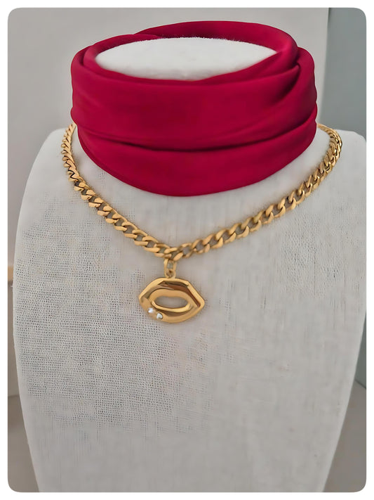 Choker Beso Dorado