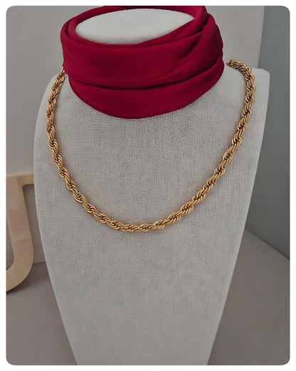 Cadena Trenza Dorada