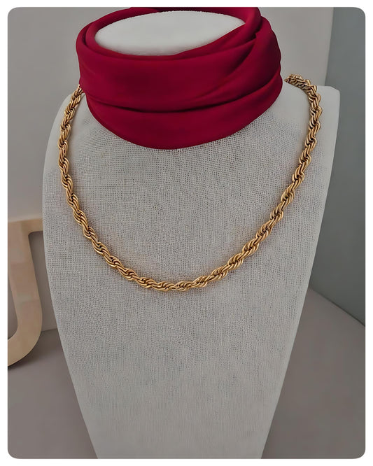 Cadena Trenza Dorada