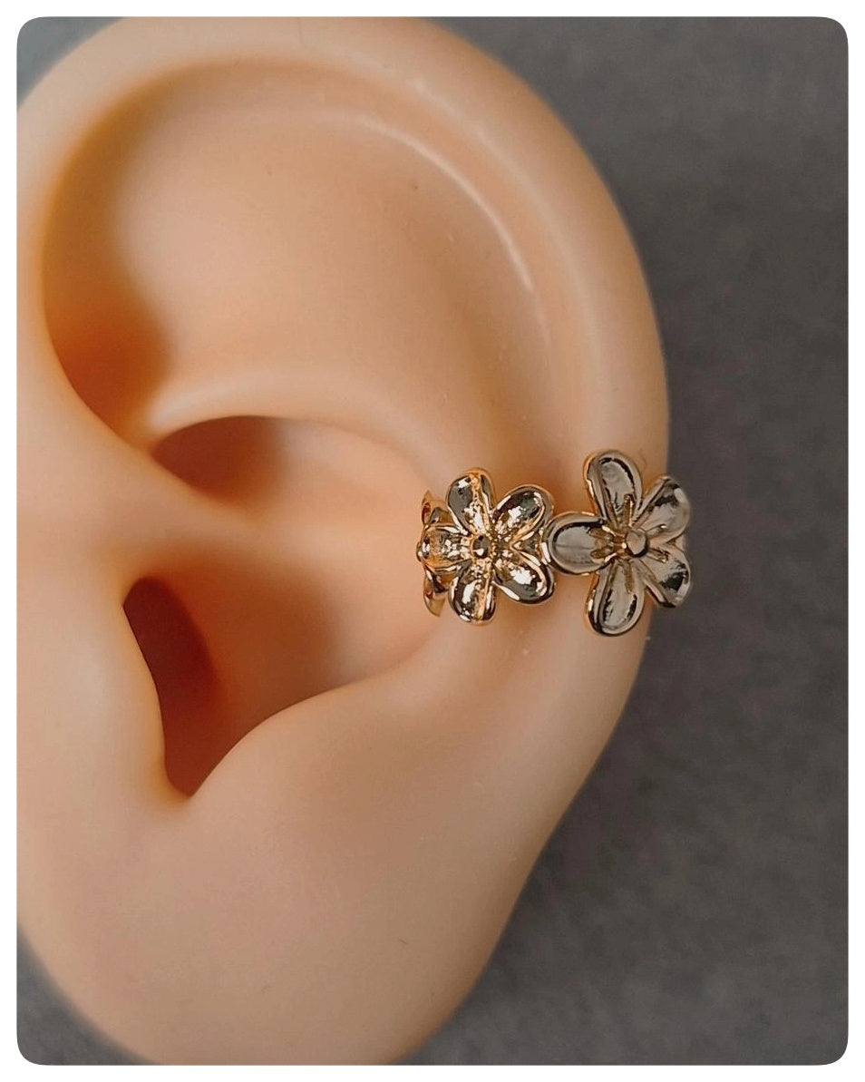 Ear cuff Flowers (1 pieza)