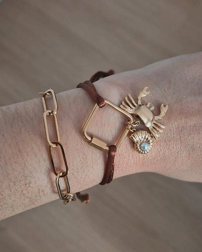 Pulsera Eslabón Cuadrado