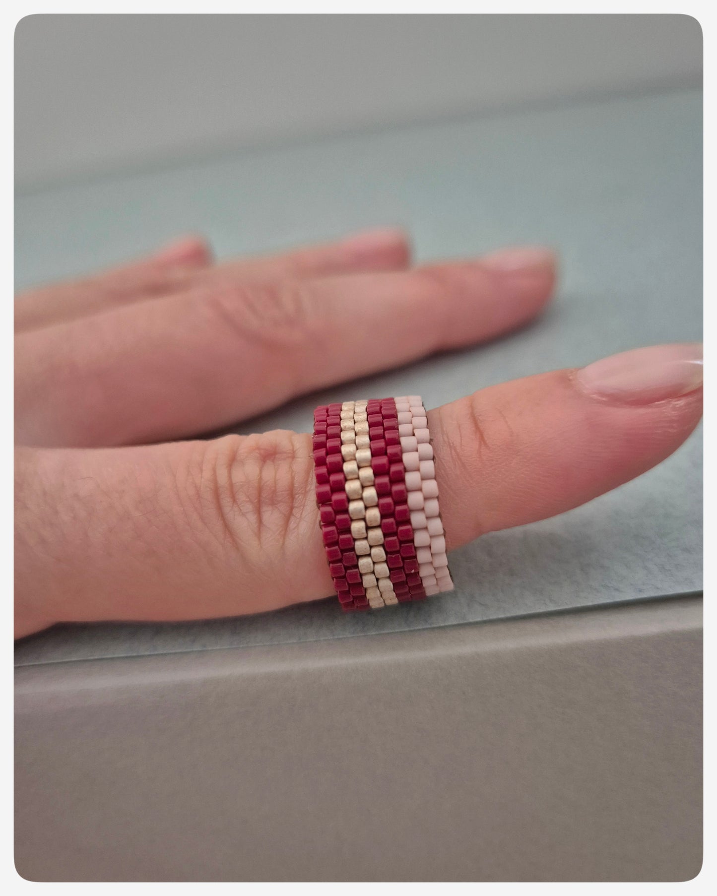 Anillo Bruma Granate