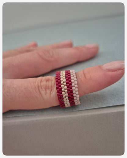 Anillo Bruma Granate