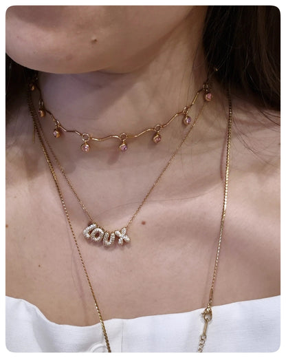 Collar Inicial Mini Bubble