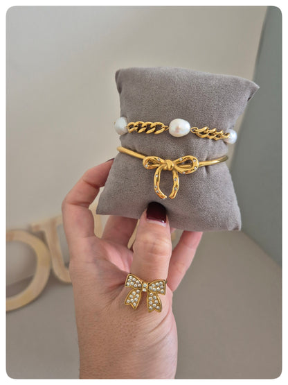 Pulsera Gold and Pearl