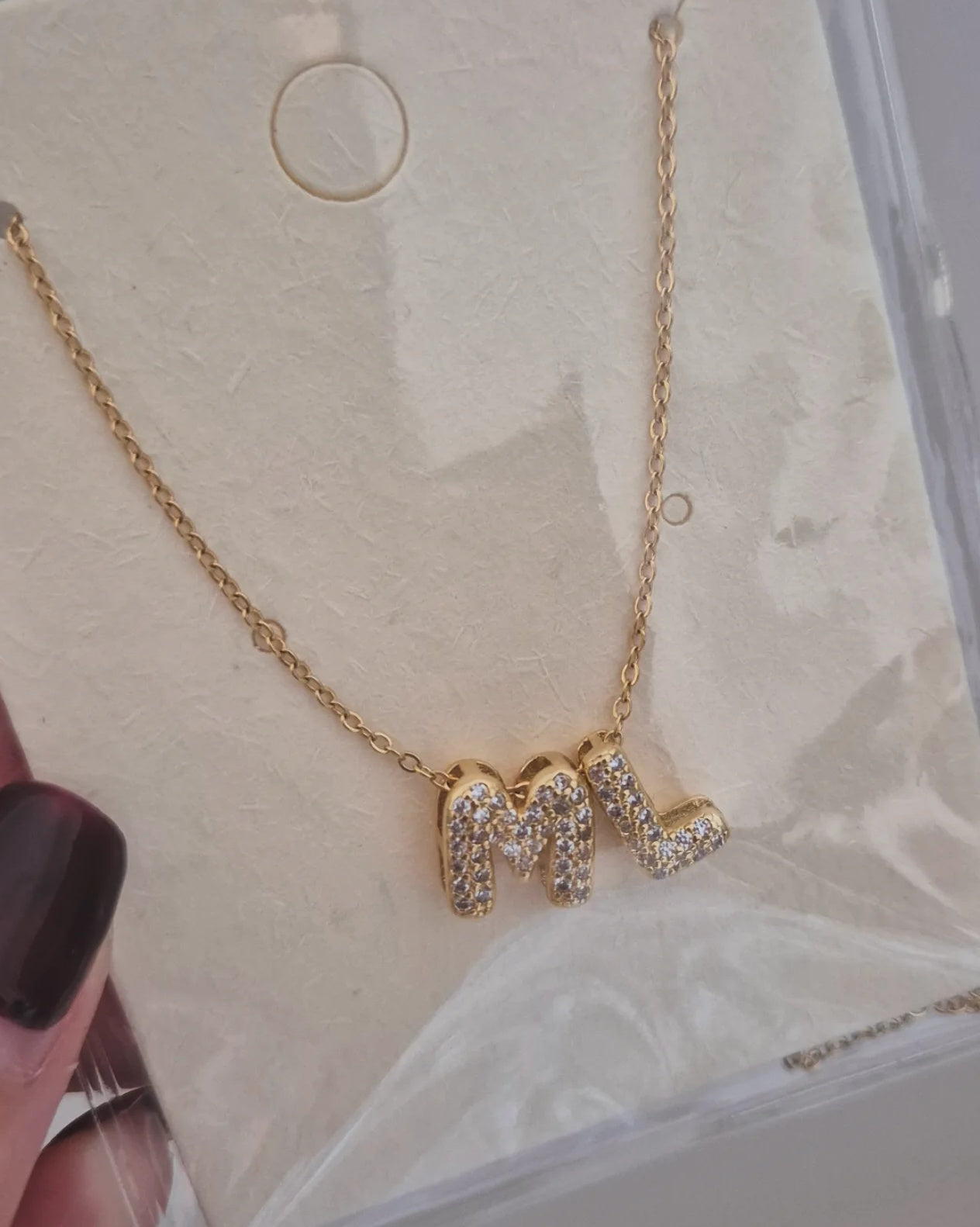 Collar Inicial Mini Bubble