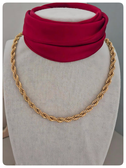 Cadena Trenza Dorada
