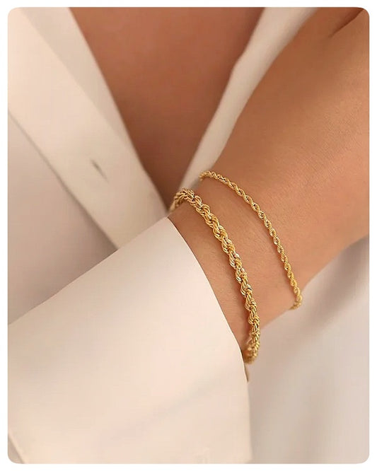 Pulsera Trenza Dorada