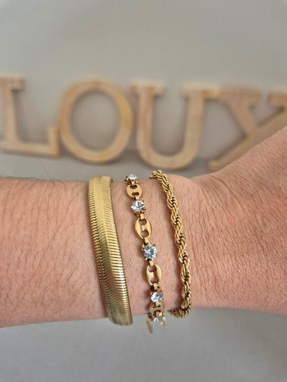 Pulsera Trenza Dorada