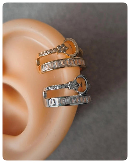 Earcuffs mini luna (1 pieza)