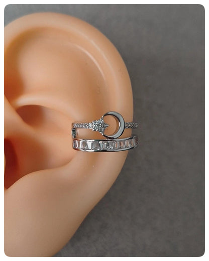 Earcuffs mini luna (1 pieza)